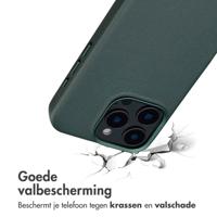 Accezz MagSafe Leather Backcover voor iPhone 16 Pro Max Telefoonhoesje Groen - thumbnail