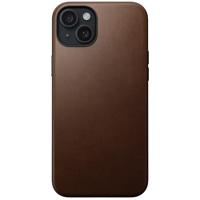 Nomad Modern lederen hoesje iPhone 15 Plus - Rustic Brown - thumbnail