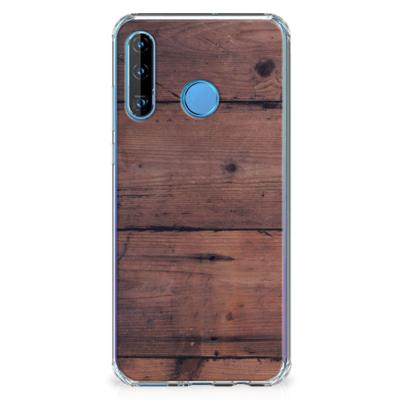 Huawei P30 Lite Stevig Telefoonhoesje Old Wood Huawei P30 Lite Stevig Telefoonhoesje Old Wood