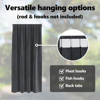 VidaXL Verduisterende gordijnen 2 pcs lichtgrijs 140 x 175 cm fluweel