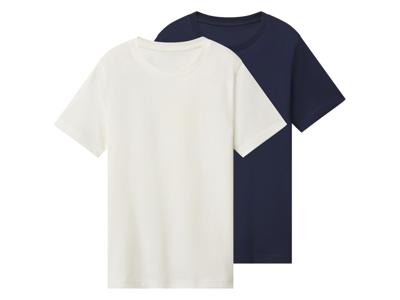 Esmara Kids Set van 2 kinder T-shirts (Wit/donkerblauw, 158/164)