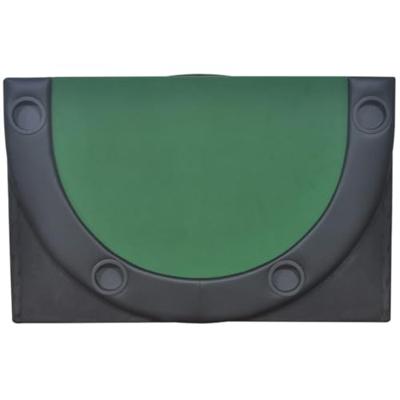 vidaXL Poker tafelblad voor 10 spelers inklapbaar groen