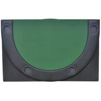 vidaXL Poker tafelblad voor 10 spelers inklapbaar groen - thumbnail