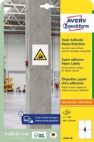 Avery sterk klevende papieren etiketten, ft 105 x 148 mm, pak van 80 etiketten - thumbnail