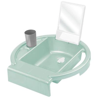 Rotho AVA Kinderwasbakje voor op Badrand 40x40x13 cm Sage Green