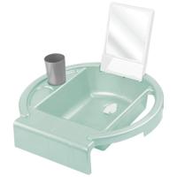 Rotho AVA Kinderwasbakje voor op Badrand 40x40x13 cm Sage Green - thumbnail