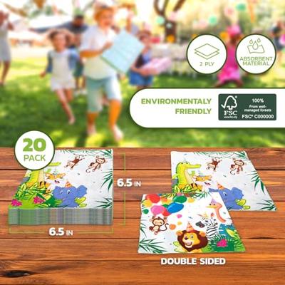 Jungle Dieren Balloons Servetten (20st)