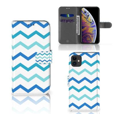 Apple iPhone 11 | Telefoon Hoesje | Zigzag Blauw