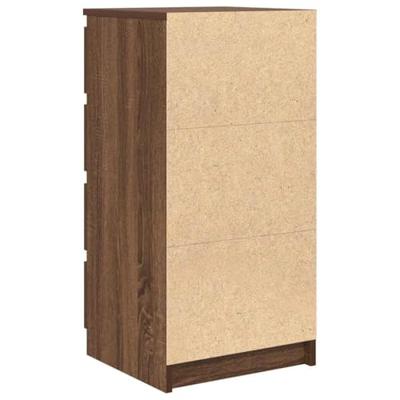 Dressoir met lades 37,5x35x99 cm spaanplaat bruin eikenkleurig Dressoir met lades 37,5x35x99 cm spaanplaat bruin eikenkleurig