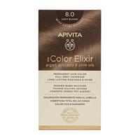 Apivita Hair Colour Color Elixir Permanent Hair Color 8.0 Light Blonde Set - thumbnail