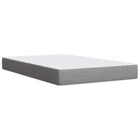 Boxspring met matras stof lichtgrijs 120x190 cm - thumbnail
