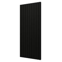 Plieger Designradiator Cavallino Retto Dubbel 1936 Watt Middenaansluiting 180x75,4 cm Mat Zwart - thumbnail