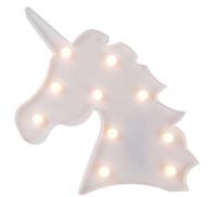 I Total eenhoornlamp led verlichting meisjes 26 cm wit - thumbnail
