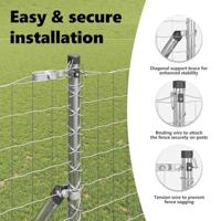 VidaXL Hek met paal zilver 1,6 x 10 m staal en pvc - thumbnail