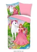 Good Morning Kinderdekbedovertrek "eenhoorn en prinses" - Multi - (140x200/220 cm) - Katoen - thumbnail