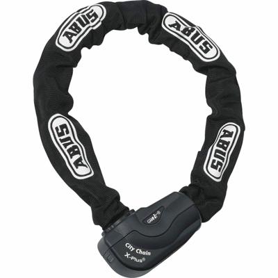 Abus granit city chain x-plus 1060/85 - art3, 10mm dik, zwart - 85cm - fietsslot