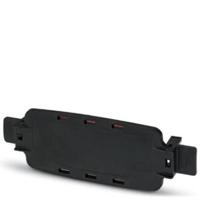 Phoenix Contact ECS-P-122X169-L-UV1-B 2230004 Frontplaat (l x b x h) 62 x 196 x 34 mm PC Zwart 5 stuk(s) - thumbnail
