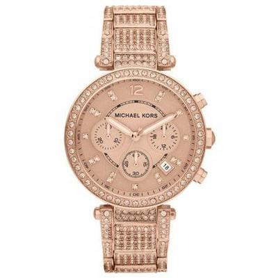 Michael Kors MK5663 chronograaf parker roestvrij stalen dameshorloge
