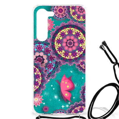 Samsung Galaxy S23 Plus Back Cover Cirkels en Vlinders Samsung Galaxy S23 Plus Back Cover Cirkels en Vlinders