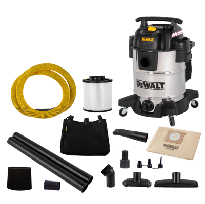 DeWALT DXV38SB Wet/Dry Vacuum Cleaner | Nat- en Droogstofzuiger | 38 liter - DXV38SB