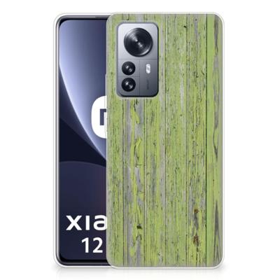 Xiaomi 12 Pro | Bumper Hoesje | Green Wood