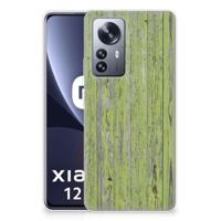 Xiaomi 12 Pro | Bumper Hoesje | Green Wood - thumbnail