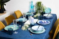 Cookinglife Diepe borden / Pastaborden Delice Blauw ø 21 cm - 6 stuks - thumbnail