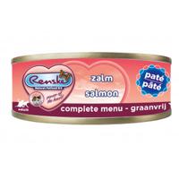 Renske Graanvrij mousse zalm natvoer kat (blikjes) 1 tray (24 x 70 g) - thumbnail