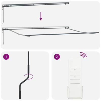 VidaXL Inklapbaar zonnescherm multikleur 400 × 300 cm