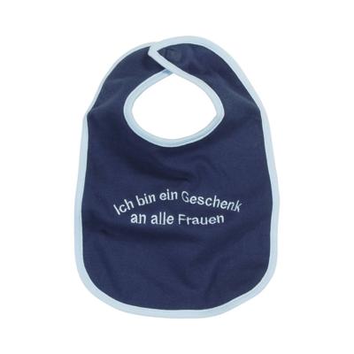 Schnizler slabbetje Geschenk an alle Frauen junior katoen navy onesize