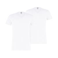 Puma Basic V-Hals T-Shirt 2-Pack Heren Wit - Maat S - Kleur: Wit | Soccerfanshop - thumbnail