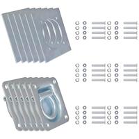 Bevestigingsringen voor aanhanger 2000 kg verzinkt staal 6 st - thumbnail