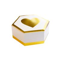 Geschenkdoosjes Bruiloft Zeshoekig (8st) - thumbnail