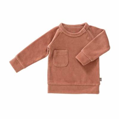 Fresk sweater velours Ash rose-0-3 mnd