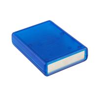 Hammond Electronics 1593SALTBU Handbehuizing 92 x 66.5 x 21 ABS kunststof, Aluminium Blauw (transparant) 1 stuk(s) - thumbnail