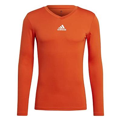adidas Team Ondershirt Lange Mouwen Oranje adidas Team Ondershirt Lange Mouwen Oranje