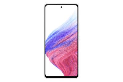 Samsung Galaxy A53 5G Android Smartphone Infinity-O FHD+ Super AMOLED 6,5 inch-scherm, 6 GB RAM en 128 GB uitbreidbaar intern geheugen, batterij 5000 mAh, wit, (Awesome White) [Italiaanse versie].