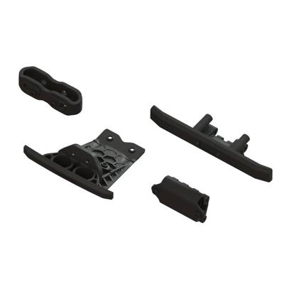 Arrma - Lower skid and bumper set (black) (ARA-1547)