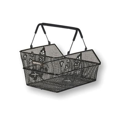 Basil cento s flower multi - fietsmand - achterop - klein - zwart