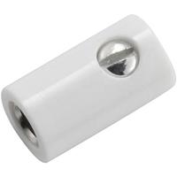 Kahlert Licht Miniatuur-laboratoriumconnector Bus, recht Stift-Ø: 2.6 mm Wit 1 stuk(s) - thumbnail