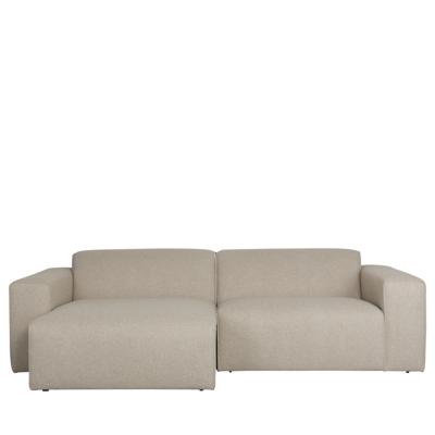 Zuiver Milka 3-zits bank links Cappuccino