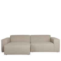 Zuiver Milka 3-zits bank links Cappuccino - thumbnail