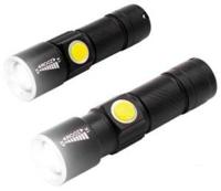 EDM LED zaklamp zoom 1W aluminium oplaadbaar - 5710020 - thumbnail