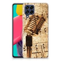Samsung Galaxy M53 | Siliconen hoesje | met foto Bladmuziek - thumbnail