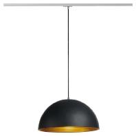 SLV Forchini M 143930 Hanglamp Spaarlamp, LED E27 40 W Zwart, Goud - thumbnail