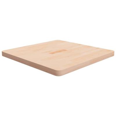 Tafelblad vierkant 70x70x4 cm onbehandeld massief eikenhout