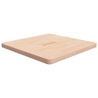 Tafelblad vierkant 70x70x4 cm onbehandeld massief eikenhout - thumbnail