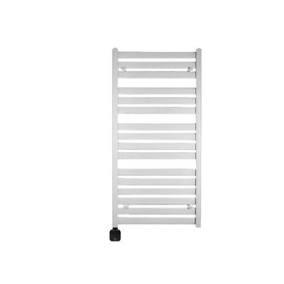Electrische Wifi Radiator Sanicare HVP Carini Moda 120x60 cm Mat Wit Met Thermostaat Zwart Linksonder