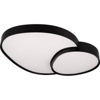LED Plafondlamp - Trion Shine - 45W - Aanpasbare Kleur - Dimbaar - Afstandsbediening - Mat Zwart - Metaal - thumbnail