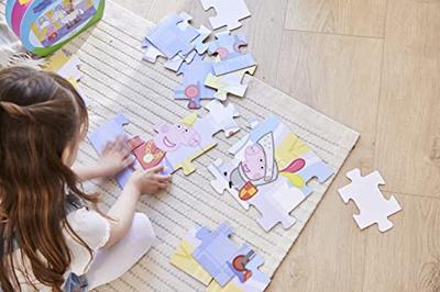 Van Der Doelen Peppa pig - vloerpuzzel in koffertje - 24 stukjes